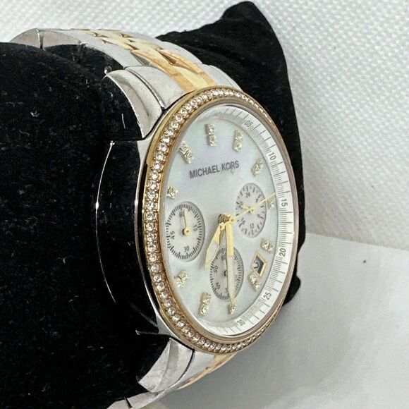 Michael Kors Ritz MK5650 Women Tri-Tone Stainless Steel Analog Dial Watch NUL55 main image 11